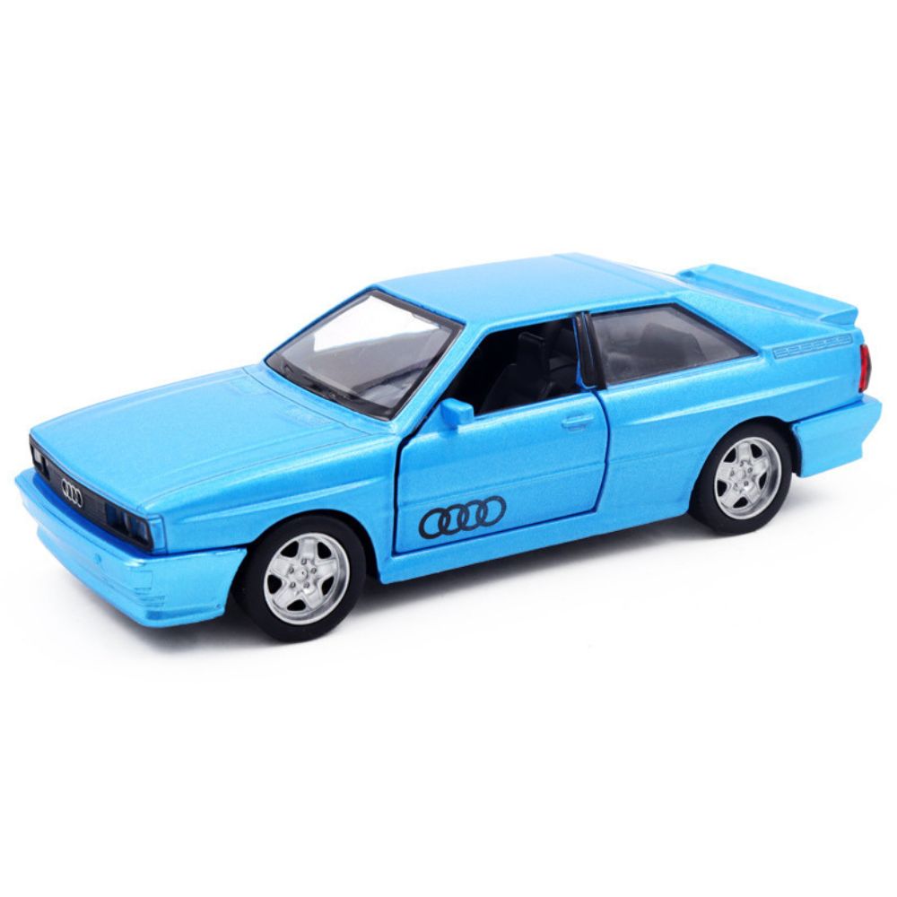 1:36 Audi 1980 Quattro Blue Die Cast Model Car