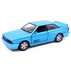 1:36 Audi 1980 Quattro Blue Die Cast Model Car