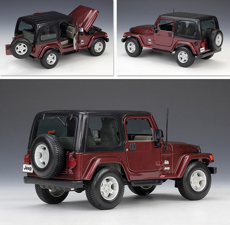 1:18 Jeep 2004 Wrangler Sahara Die Cast Model Car