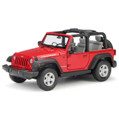 1:24 Jeep 2007 Wrangler Red Convertible Die Cast Model Car