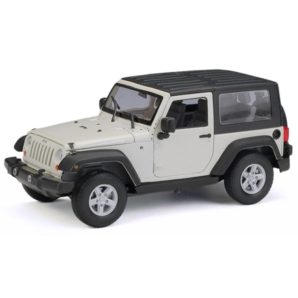 1:24 Jeep 2007 Wrangler White Hard Top Die Cast Model Car