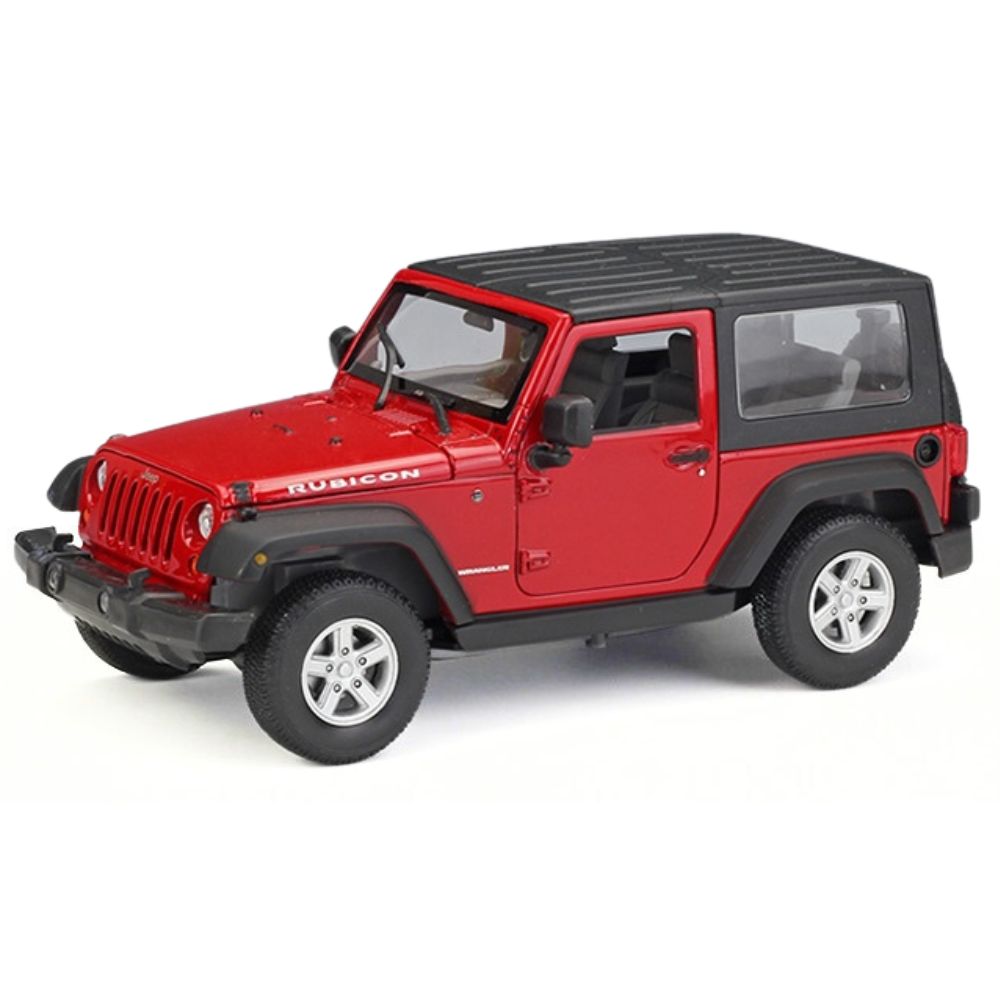 1:24 Jeep 2007 Wrangler Red Hard Top Die Cast Model Car