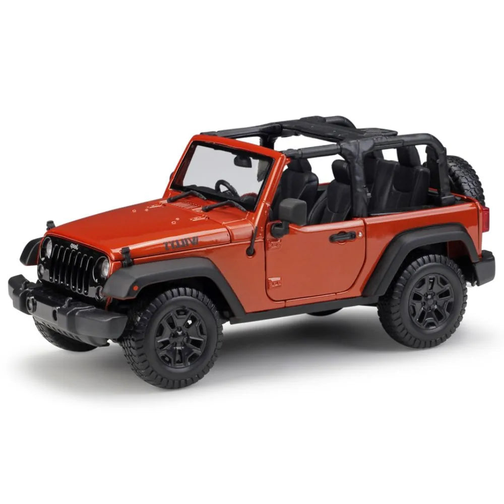 1:18 Jeep 2014 Wrangler Red Convertible Die Cast Model Car