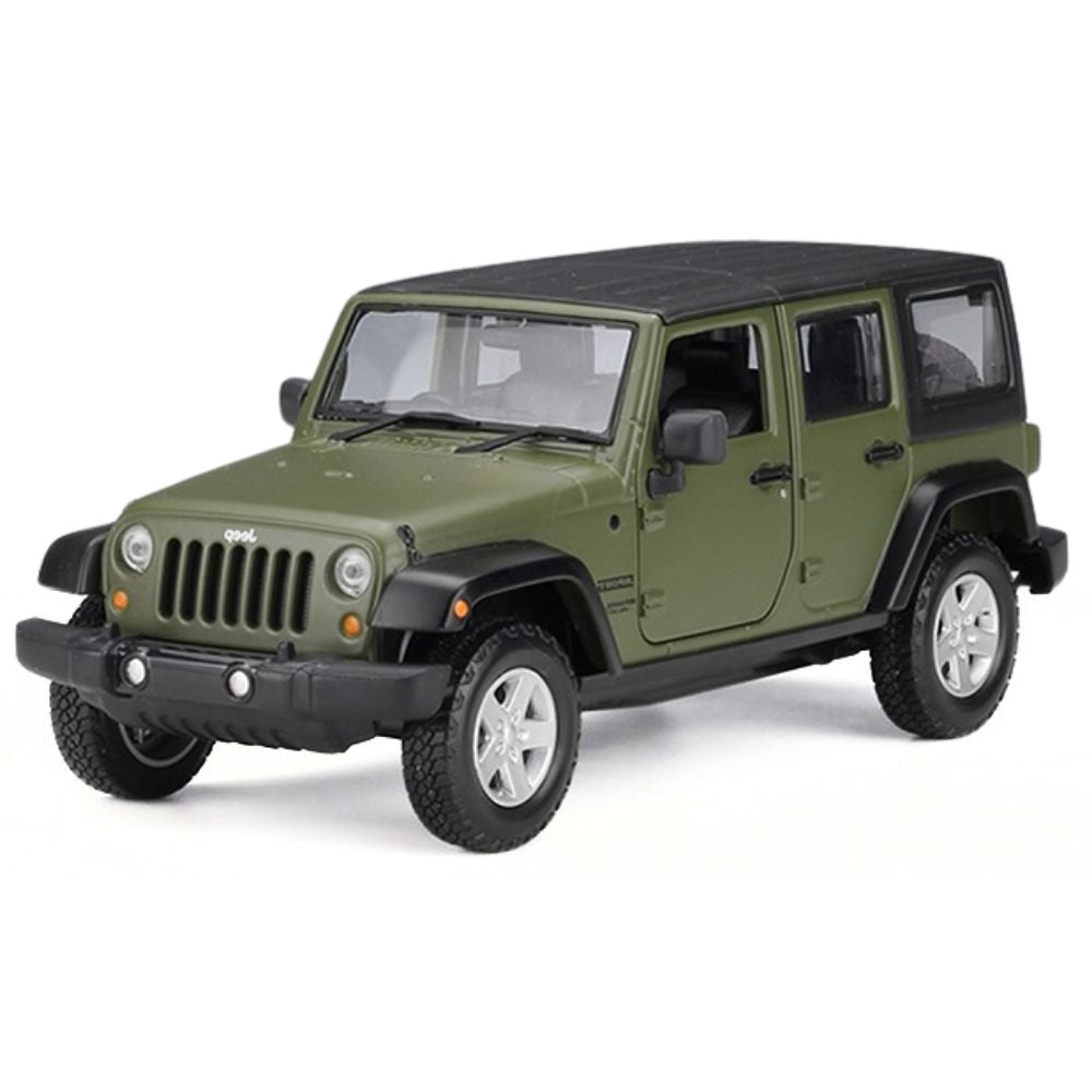 1:24 Jeep 2015 Wrangler Unlimited Green Die Cast Model Car