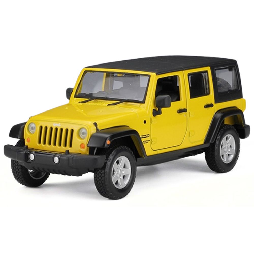 1:24 Jeep 2015 Wrangler Unlimited Yellow Die Cast Model Car