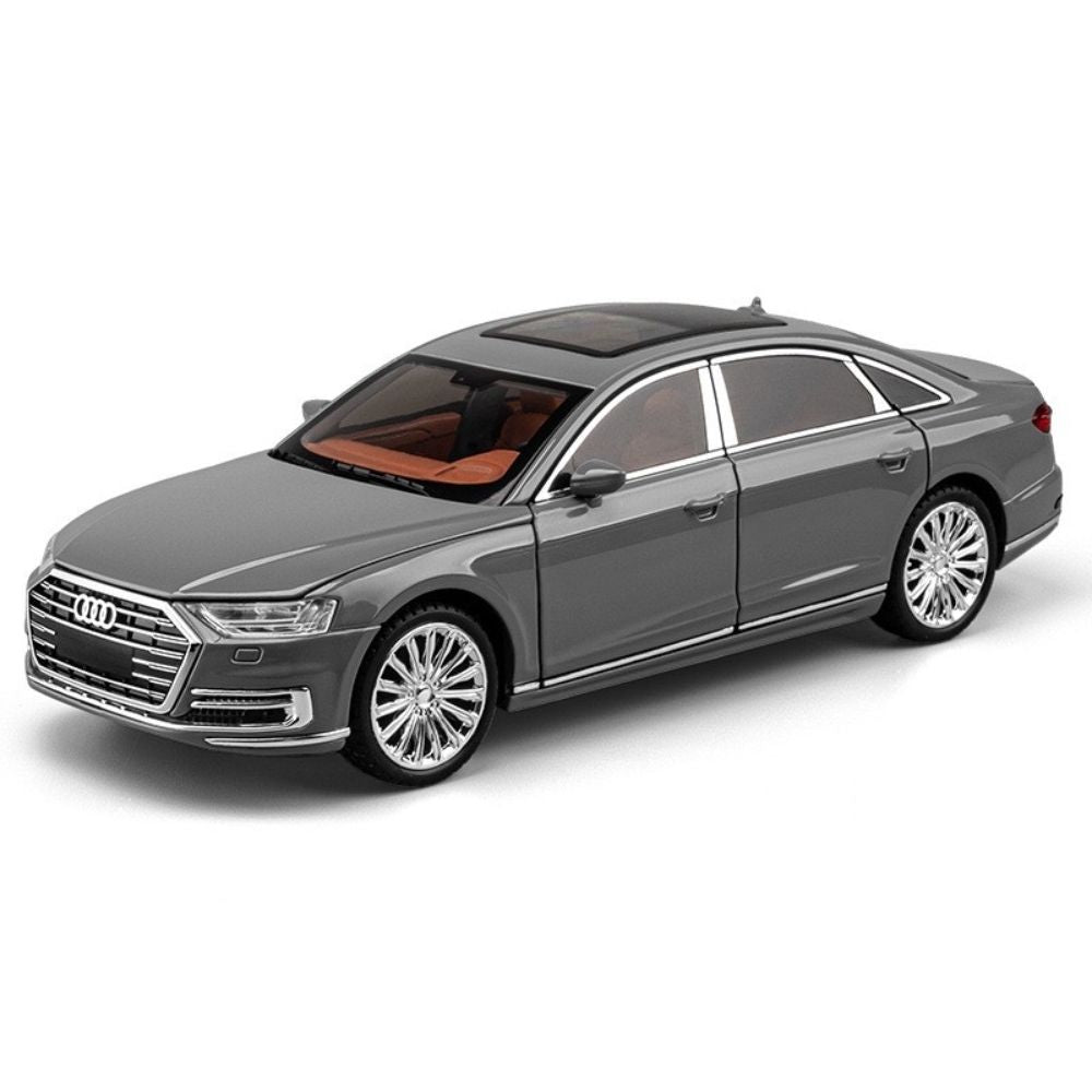 1:24 Audi 2017 A8 D5 Gray Die Cast Model Car