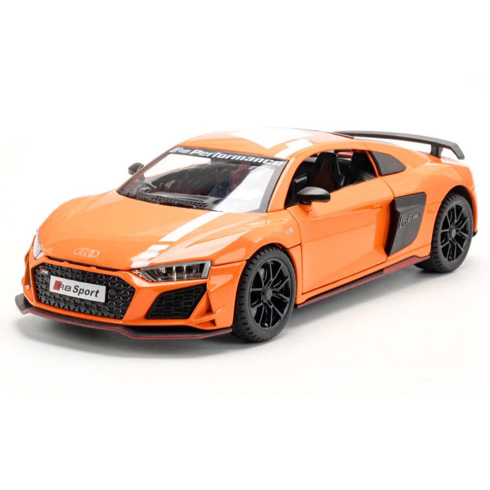 1:24 Audi 2021 R8 Sport Orange Die Cast Model Car