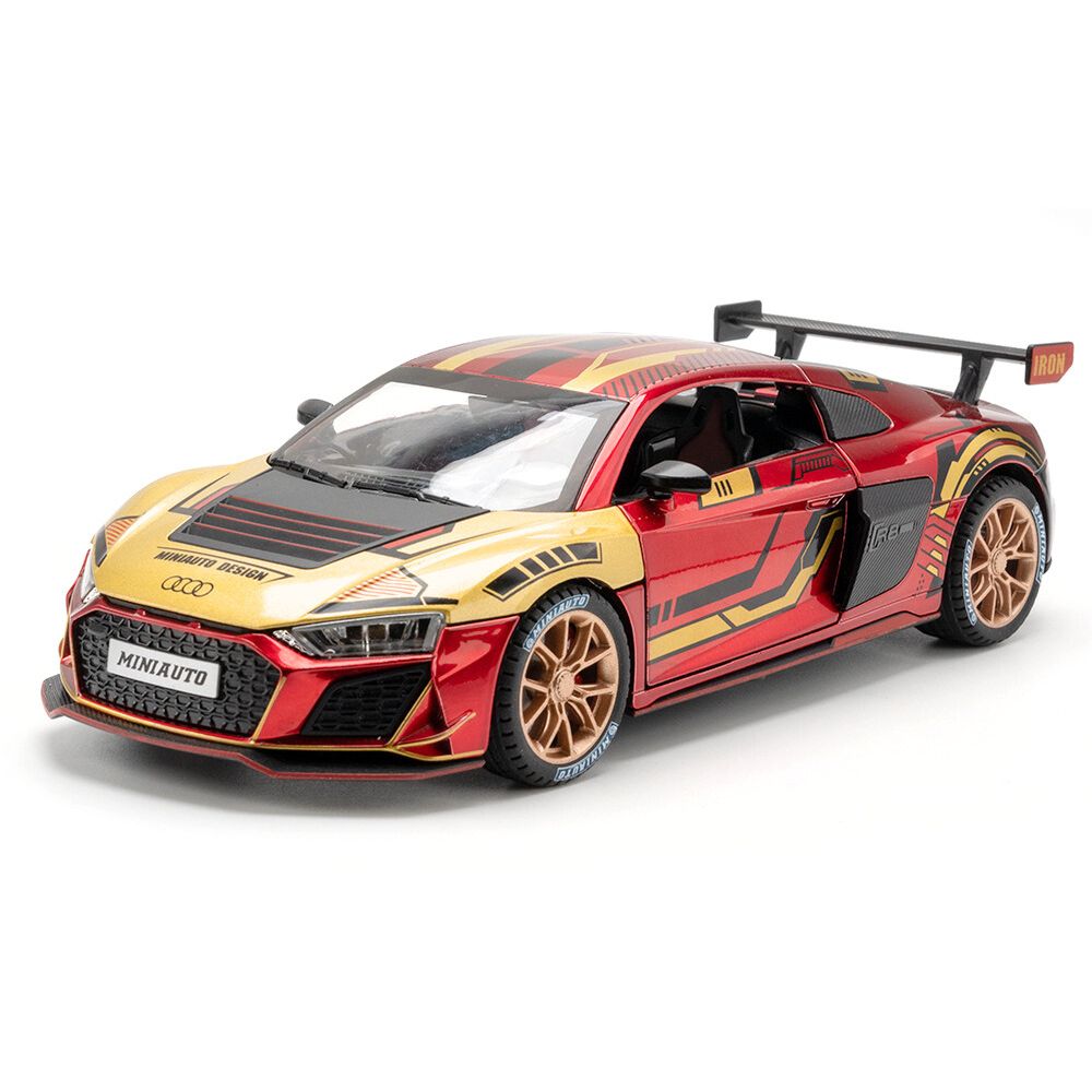 1:24 Audi 2021 R8 V10 GT3 Gold Die Cast Model Car