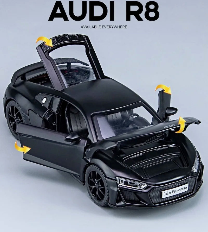 Audi R8 V10 Plus 2023 à l'échelle 1:32 