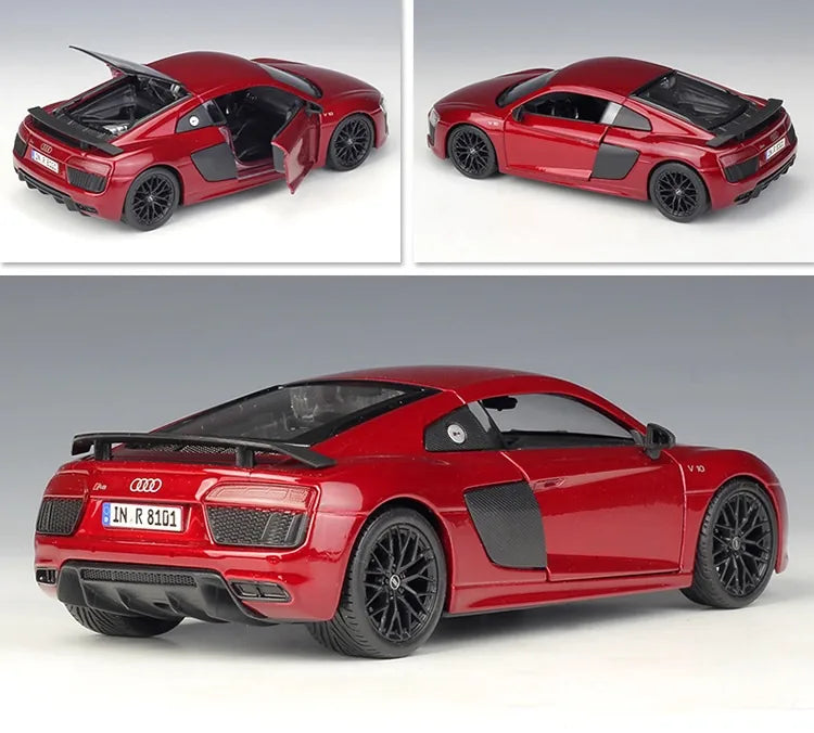 1:24 Assembly Line Audi 2023 R8 V10 Plus Die Cast Model Car