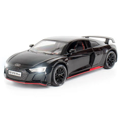 1:24 Audi 2023 R8 V10 Plus Black Die Cast Model Car