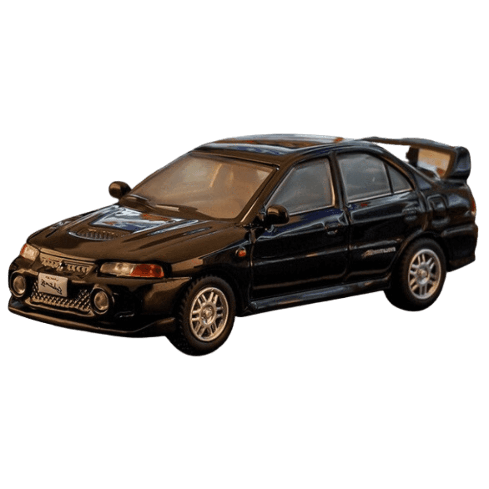 1:64 Mitsubishi Lancer Evolution IV Black Die Cast Model Car