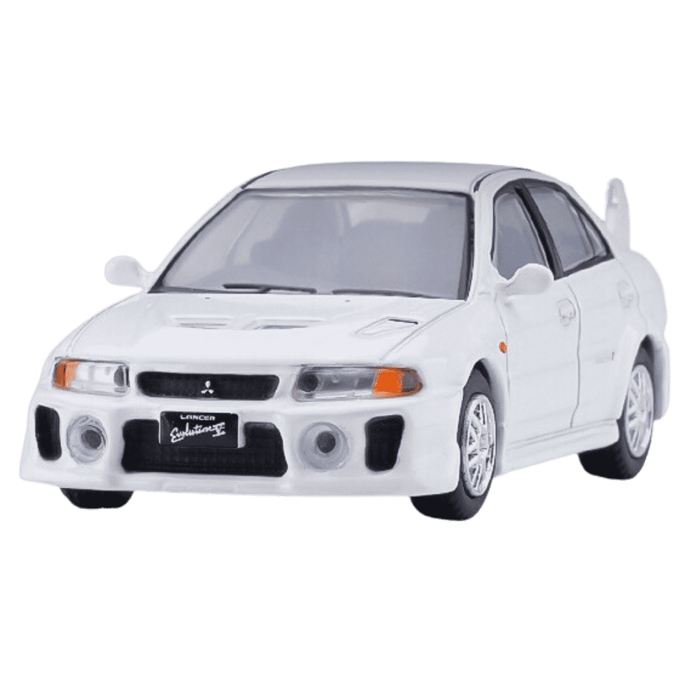 1:64 Mitsubishi Lancer Evolution V White Die Cast Model Car