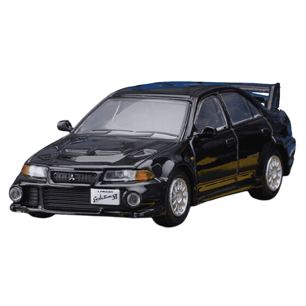 1:64 Mitsubishi Lancer Evolution VI Black Die Cast Model Car