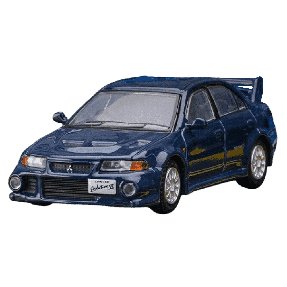 1:64 Mitsubishi Lancer Evolution VI Blue Die Cast Model Car