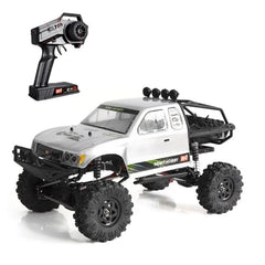 1:10 4WD Electric RC Rock Crawler - Toyota Tacoma Off-Road Model White RC Car