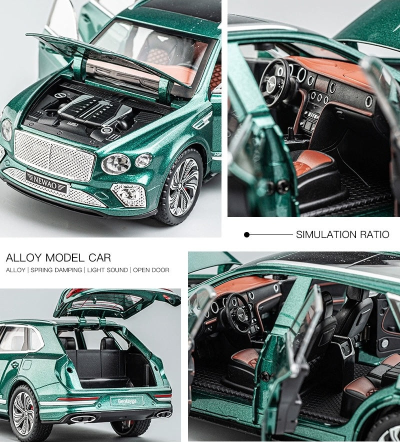 1:24 Bentley 2021 Bentayga Speed II Die Cast Model Car