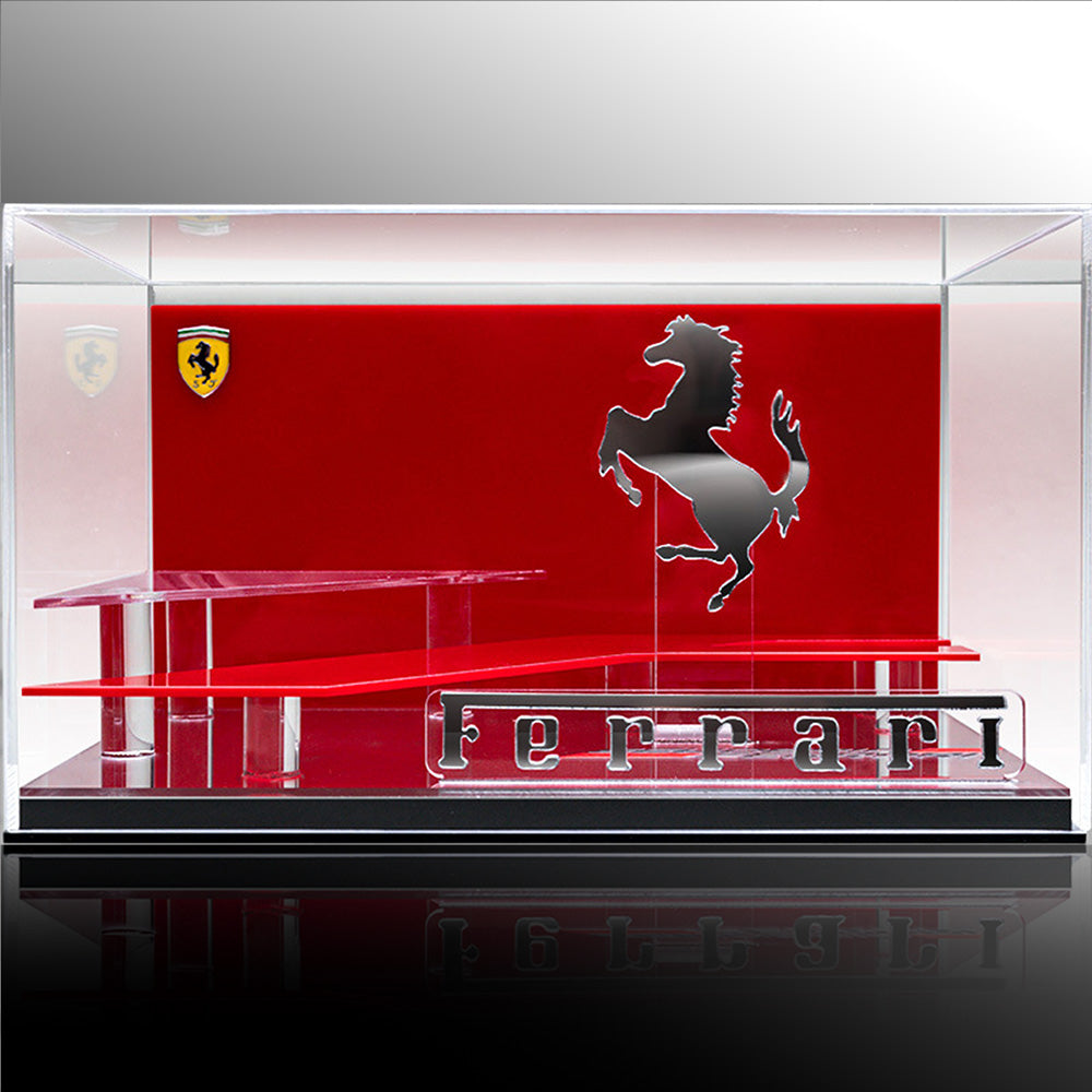 1:64 Automobile exhibition stand scene Ferrari Scene