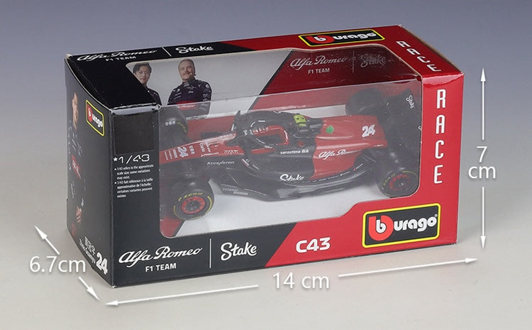 1:43 Alfa Romeo 2023 F1 Team Stake C43 Formula 1 Model Car