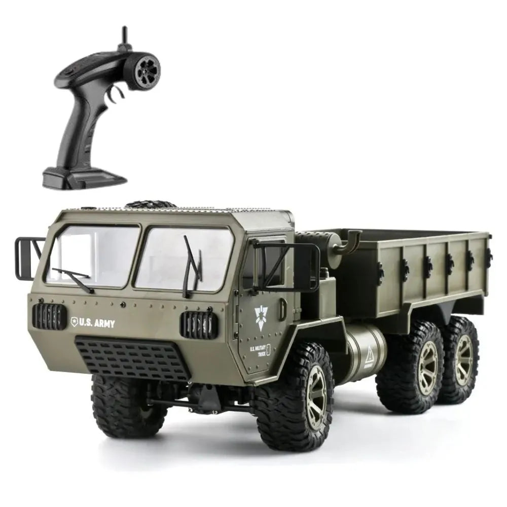 1:16 Scale All-Terrain RC Military Off-Road Truck with HD Camera