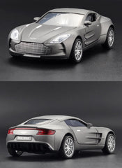 1:32 Aston Martin 2012 One 77 Gray Die Cast Model Car