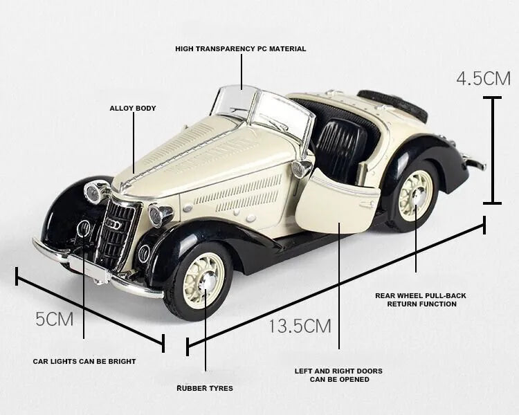 1:32 Audi 1936 Wanderer W25K Roadster Die Cast Model Car