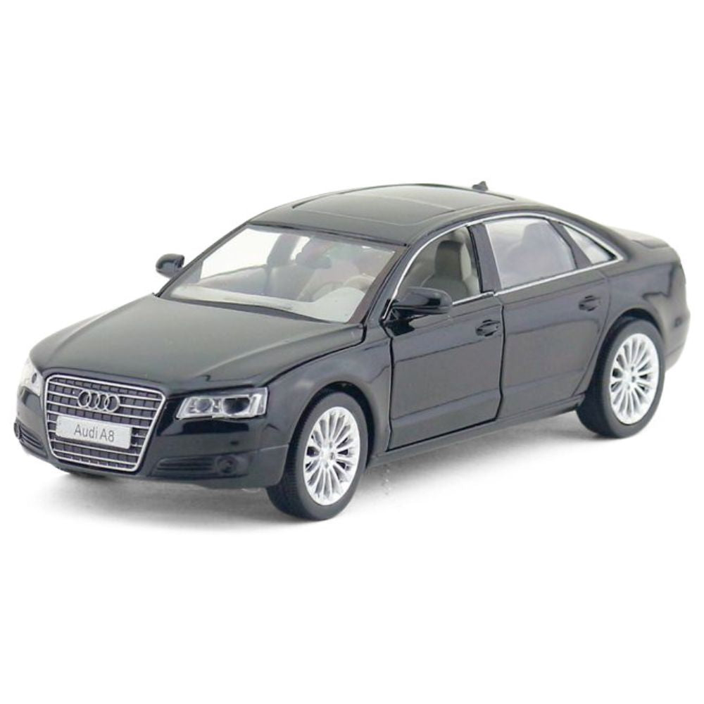 1:32 Audi 2009 A8 D4 Black Die Cast Model Car