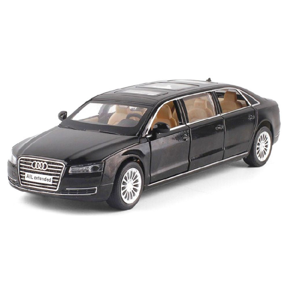 1:32 Audi 2016 A8L Extended Black Die Cast Model Car