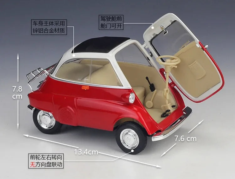 1:18 BMW 1955 Isetta Die Cast Model Car