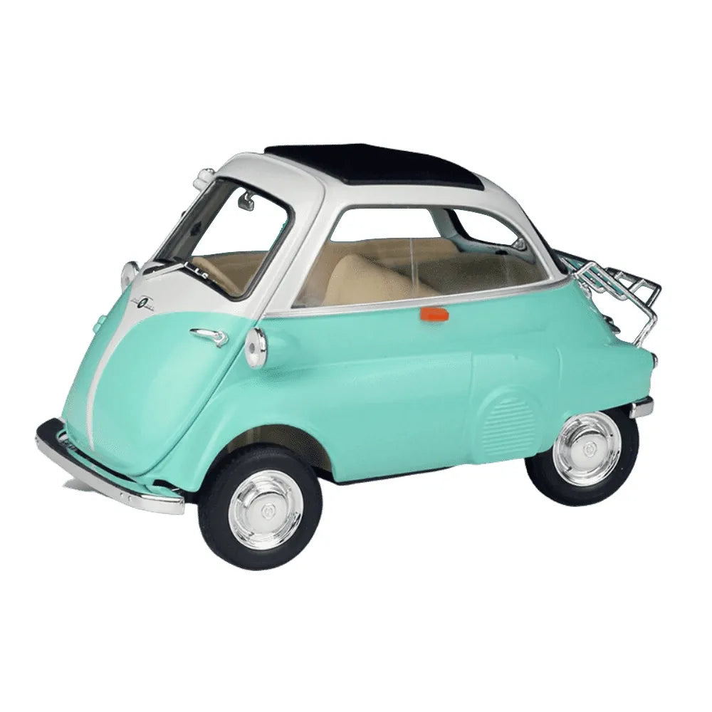 1:18 BMW 1955 Isetta Light Blue Die Cast Model Car