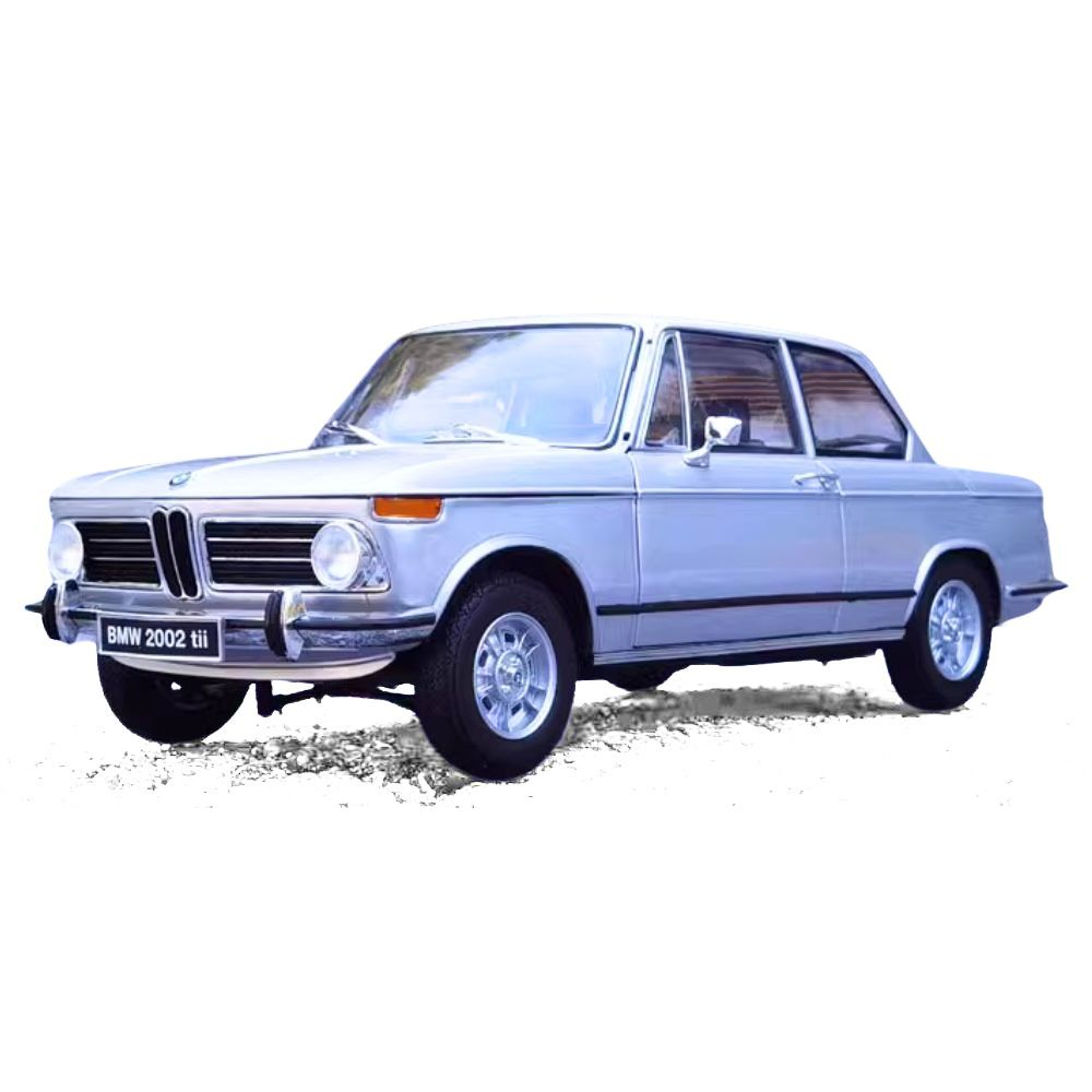 1:18 BMW 1971 2002 tii Silver Die Cast Model Car