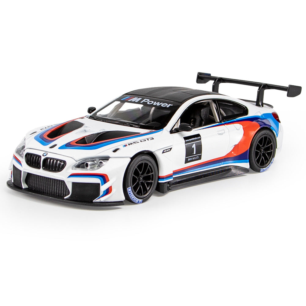 1:24 BMW 2005 M6 GT3 White Die Cast Model Car