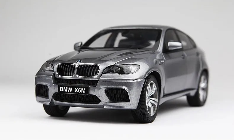 1:18 BMW 2009 X6M Silver Die Cast Model Car