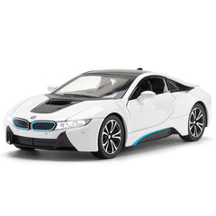 1:24 BMW 2013 i8 White Die Cast Model Car