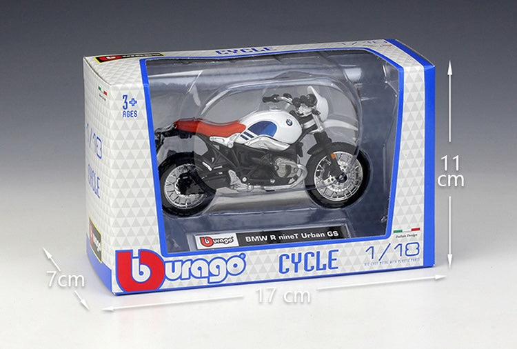 1:18 BMW 2017 R nine T Urban GS Motorcycle Model