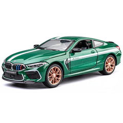 1:24 BMW 2020 M8 Manhart Green Two Door Die Cast Model Car