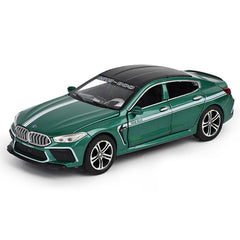 1:32 BMW 2020 M8 Manhart Green Die Cast Model Car