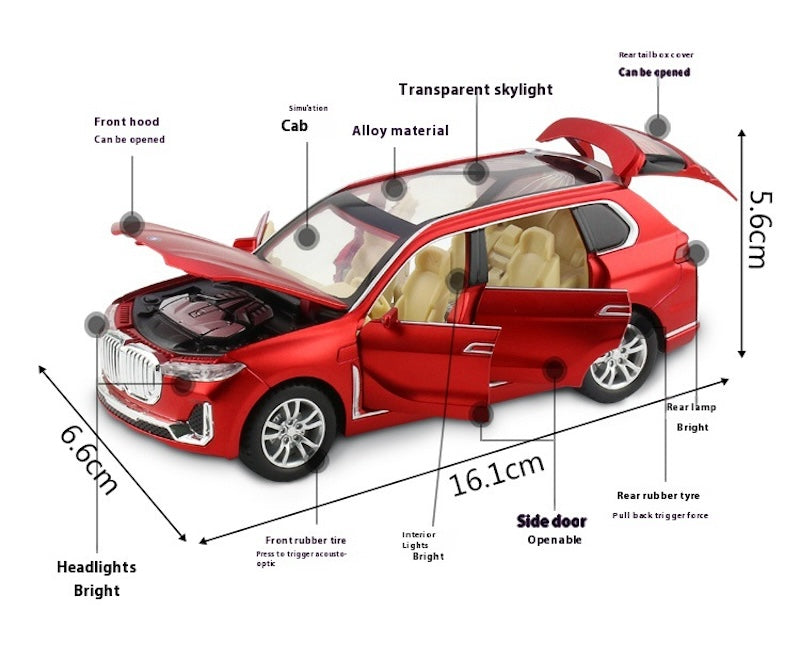 1:32 BMW 2020 X7 xDrive40i Die Cast Model Car