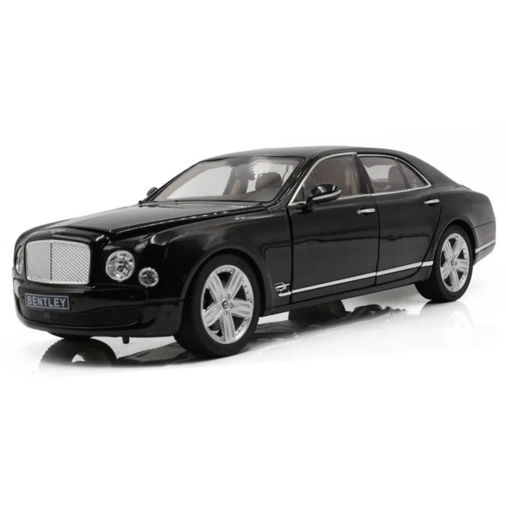 1:18 Bentley 2009 Mulsanne Glossy Black Die Cast Model Car