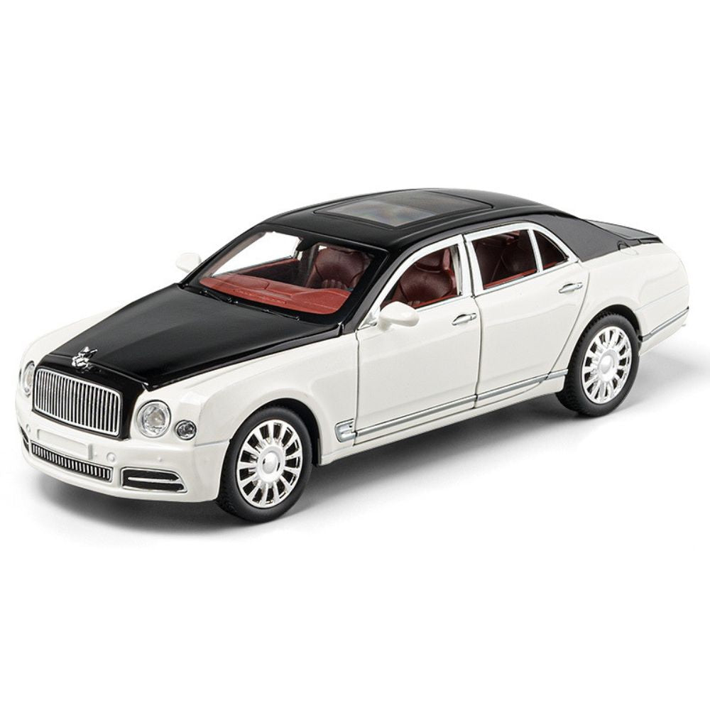 1:24 Bentley 2016 Mulsanne Speed White Die Cast Model Car