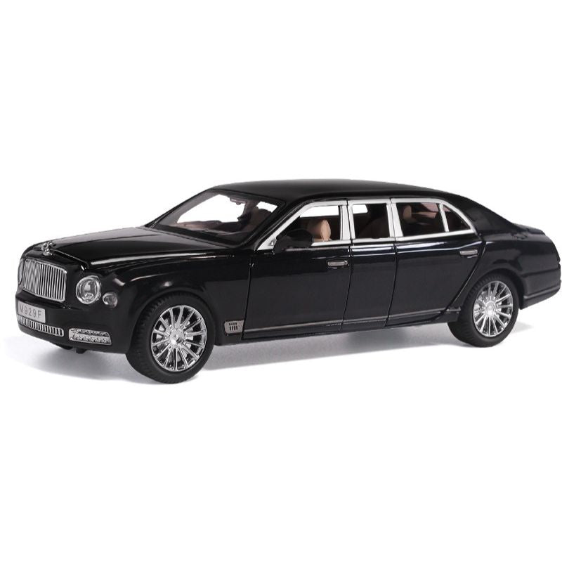 1:24 Bentley 2017 Mulsanne Grand Limousine Black Die Cast Model Car