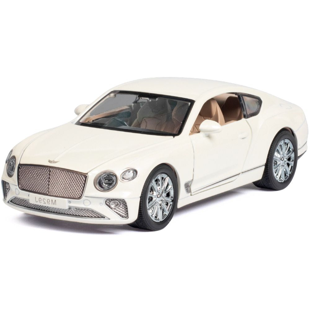 1:24 Bentley 2018 Continental GT White Die Cast Model Car