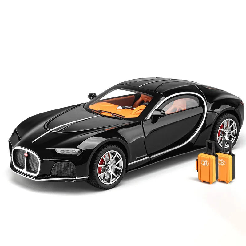 1:24 Bugatti 2015 Atlantic Black Die Cast Model Car