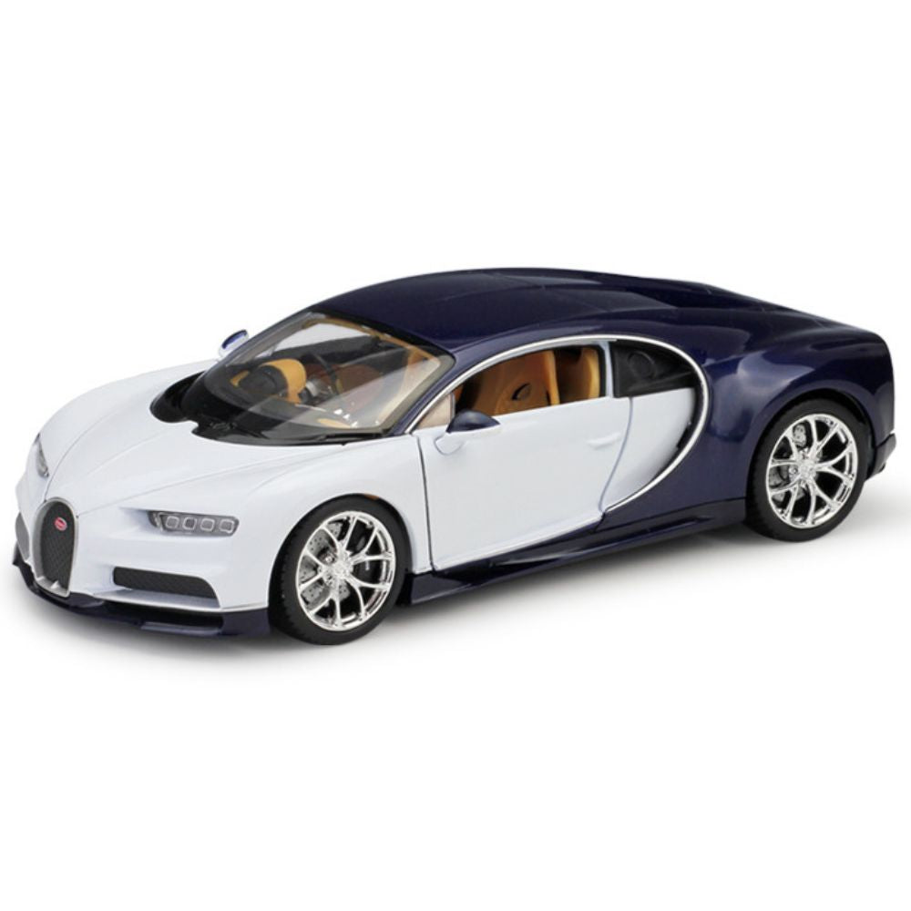 1:24 Bugatti 2016 Chiron White Die Cast Model Car