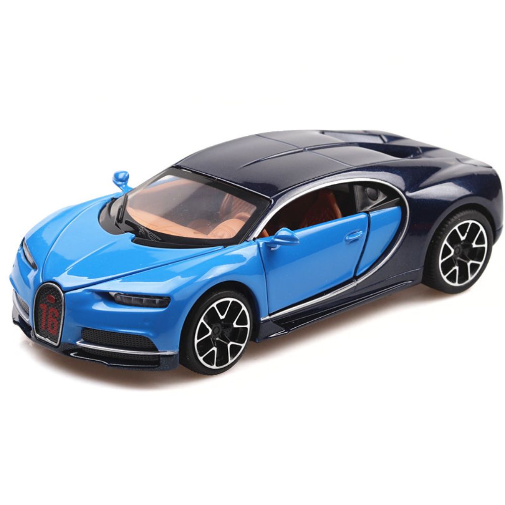 1:32 Bugatti 2016 Chiron Blue Die Cast Model Car