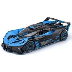 1:24 Bugatti 2021 Bolide Blue Die Cast Model Car