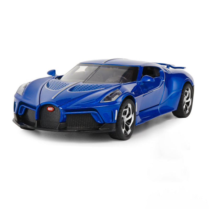 1:24 Bugatti 2021 La Voiture Noire Blue Die Cast Model Car