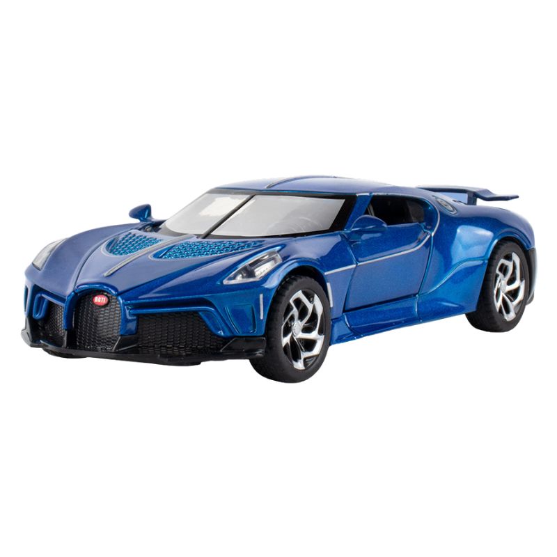 1:32 Bugatti 2021 La Voiture Noire Blue Die Cast Model Car