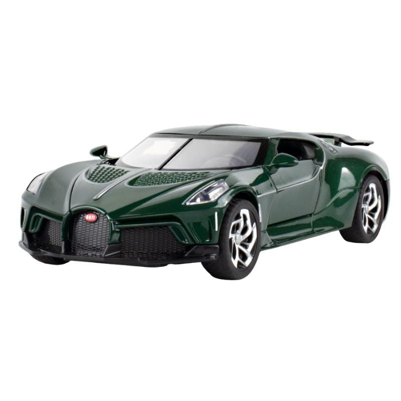 1:32 Bugatti 2021 La Voiture Noire Green Die Cast Model Car