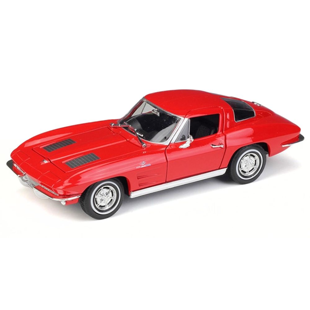 1:24 Chevrolet 1963 Corvette Red Die Cast Model Car